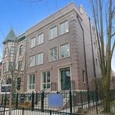 a front view of a multi story building