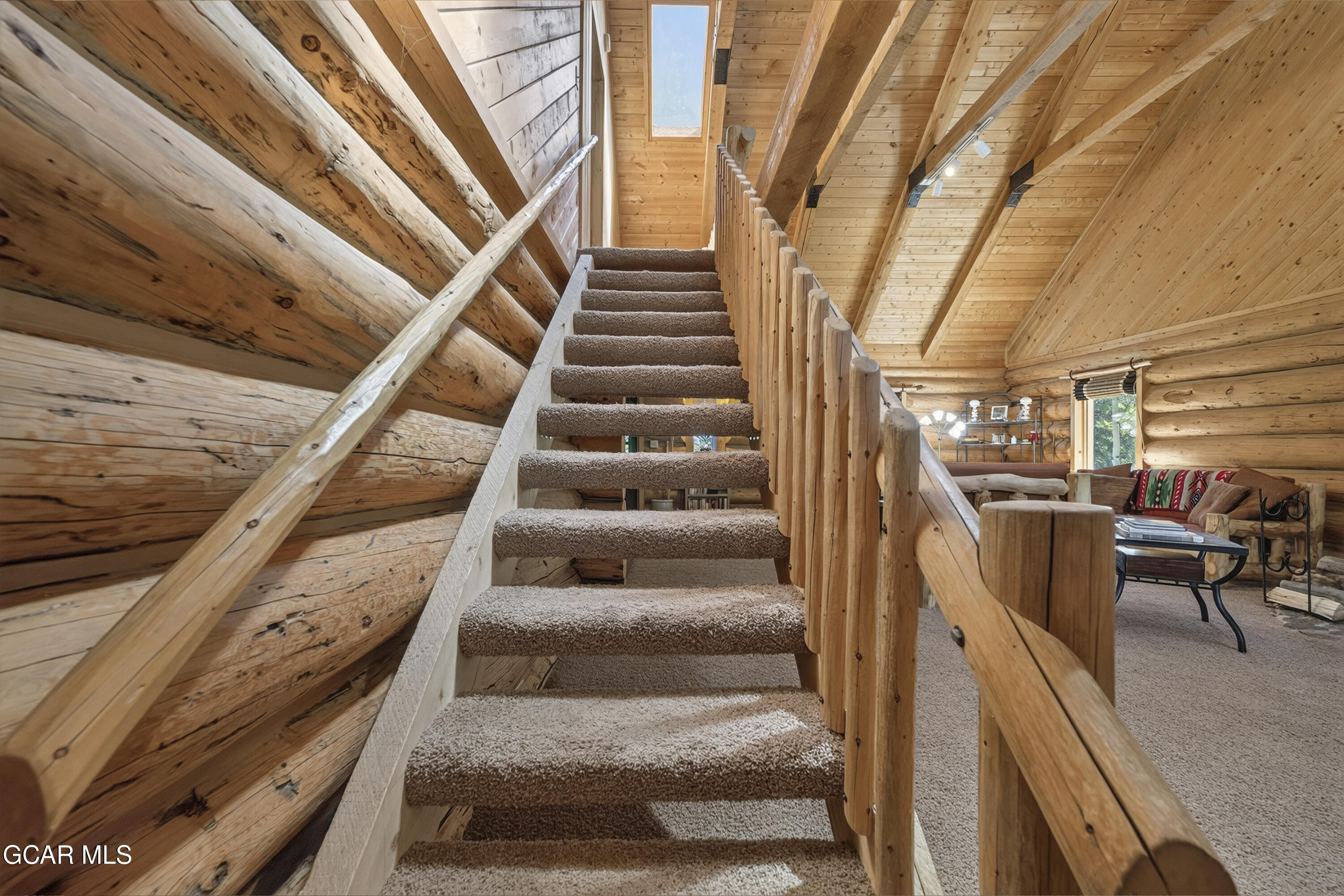 858 Clairs Run Parshall, CO 80468 - Photo 52 of 72 Log Stairs