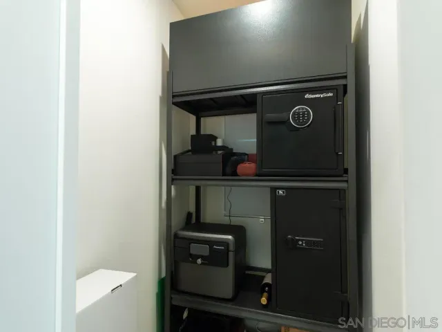a close view of shoes stand and cabinets