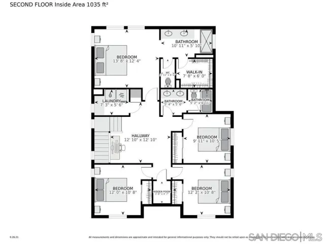 a picture of a bench in a white building