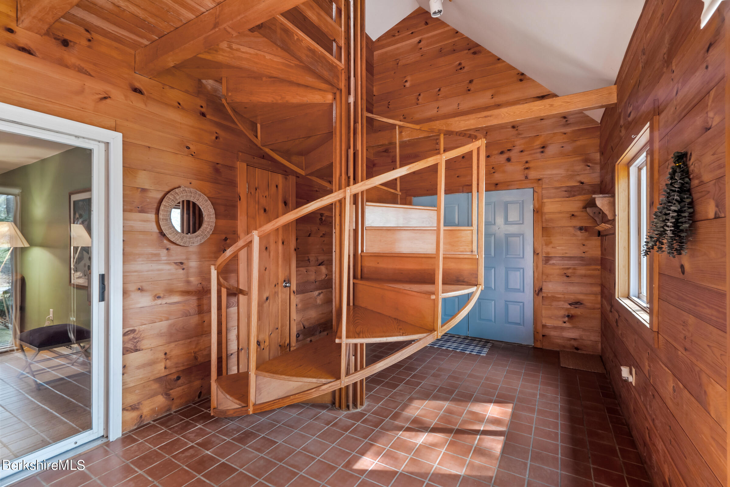 11 Pine Knoll Road Lenox, MA 01240 - Photo 9 of 35 a view of a hallway with wooden walls