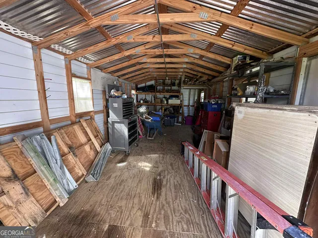 a view of storage and utility room