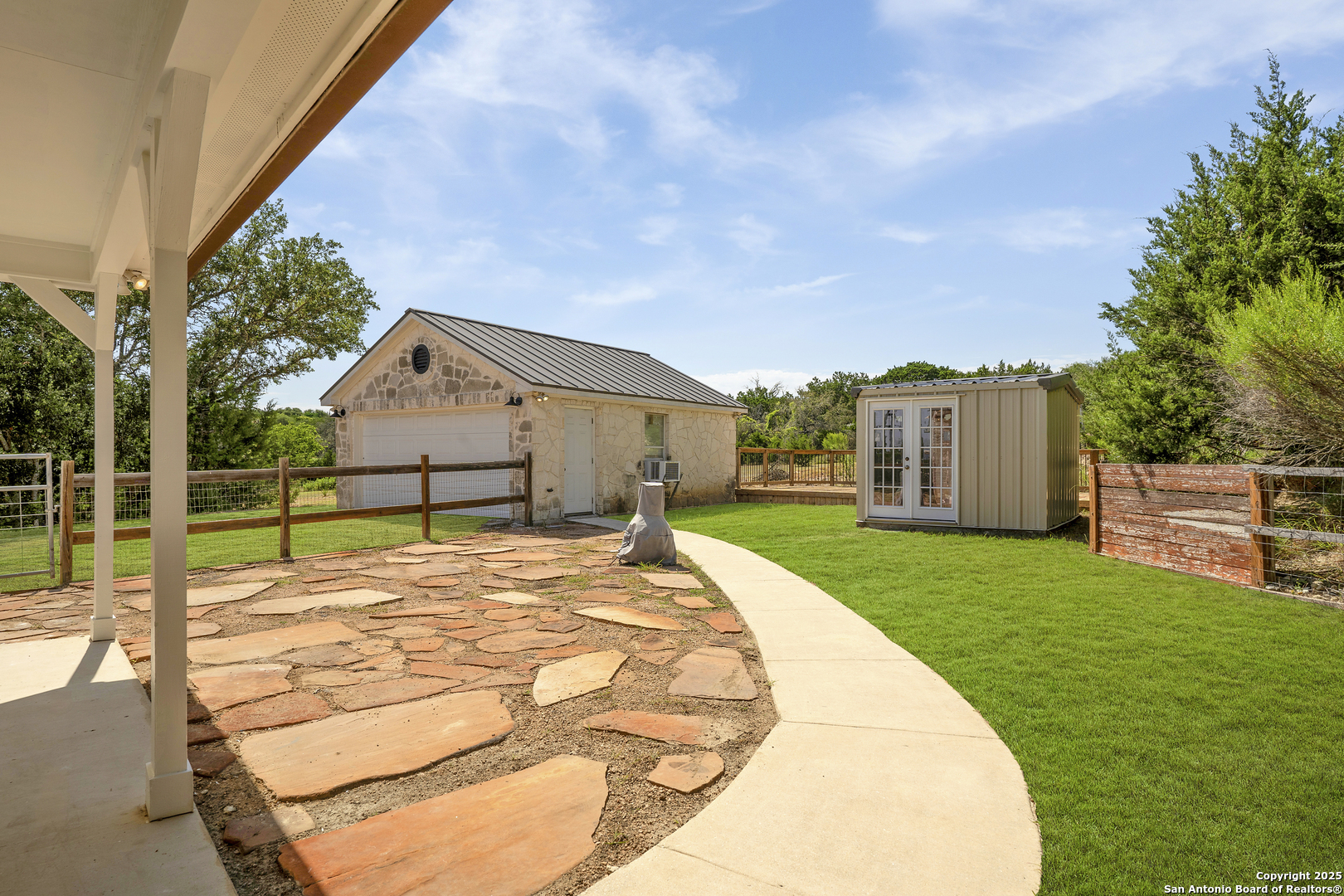107 Ridge View Drive Boerne, TX 78006 - Photo 28 of 53 a view of backyard of house and car parked