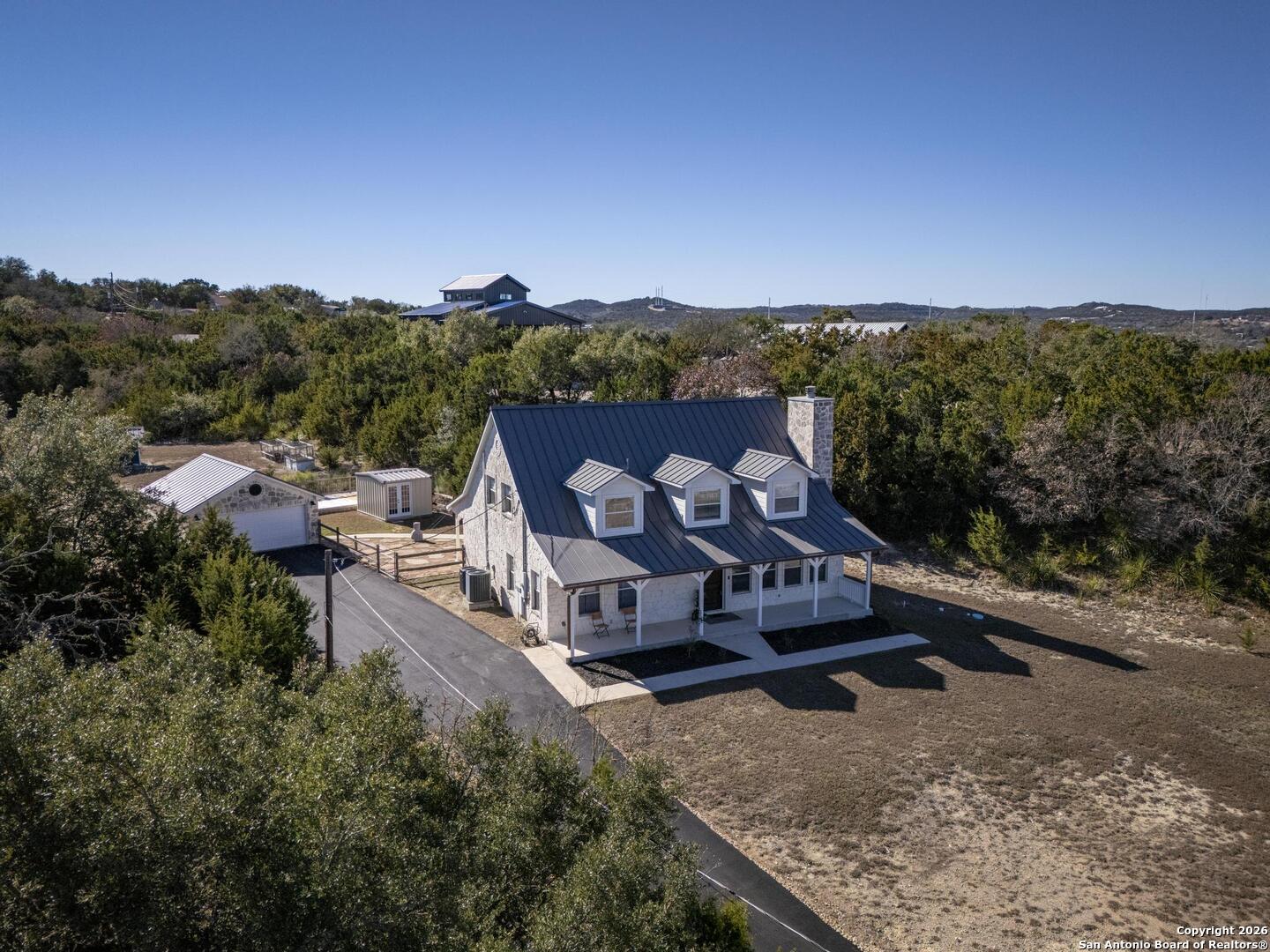 107 Ridge View Drive Boerne, TX 78006 - Photo 38 of 53 an aerial view of a house with a yard