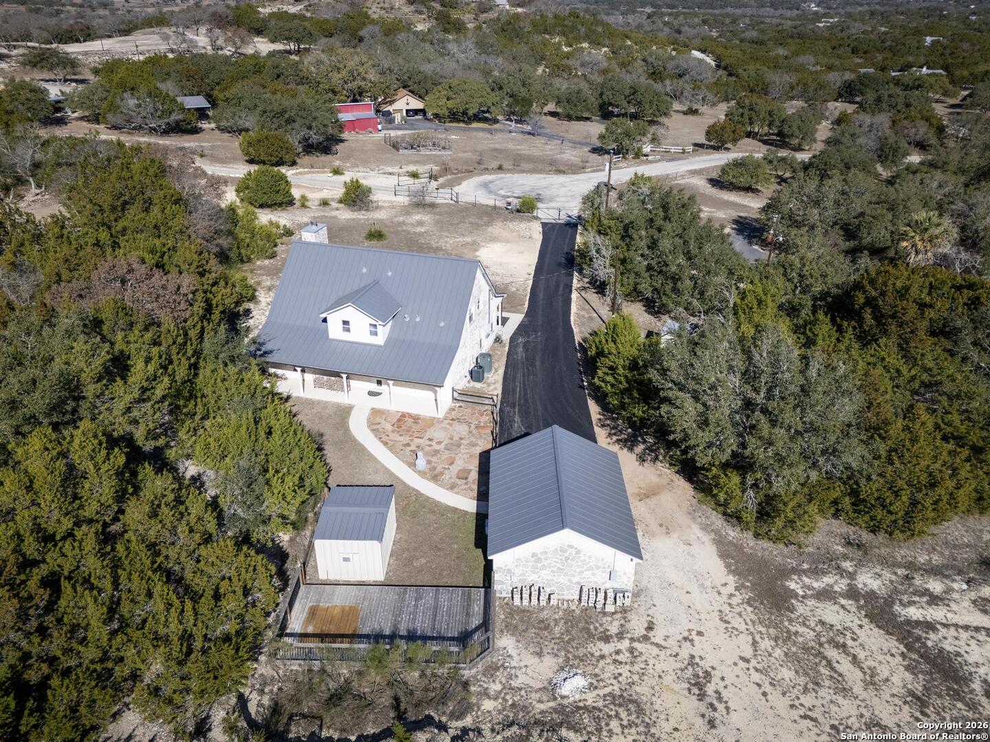 107 Ridge View Drive Boerne, TX 78006 - Photo 40 of 53 an aerial view of residential houses with outdoor space