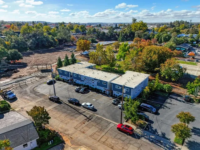 a view of a terrace with sitting area