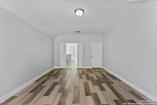 wooden floor in a room