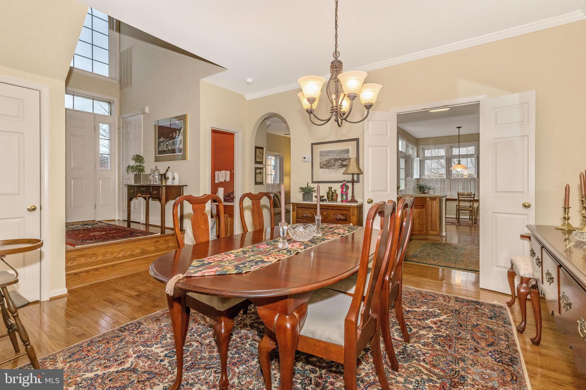 2618 Mill Race Road Frederick, MD 21701 - Photo 9 of 39 Chandelier accents dining room