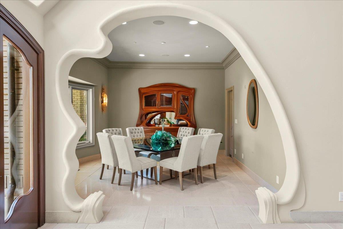 14467 Sobey Road Saratoga, CA 95070 - Photo 11 of 61 a view of a dining room with furniture and window