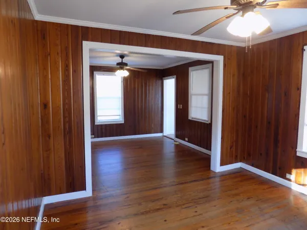 wooden floor in an empty room