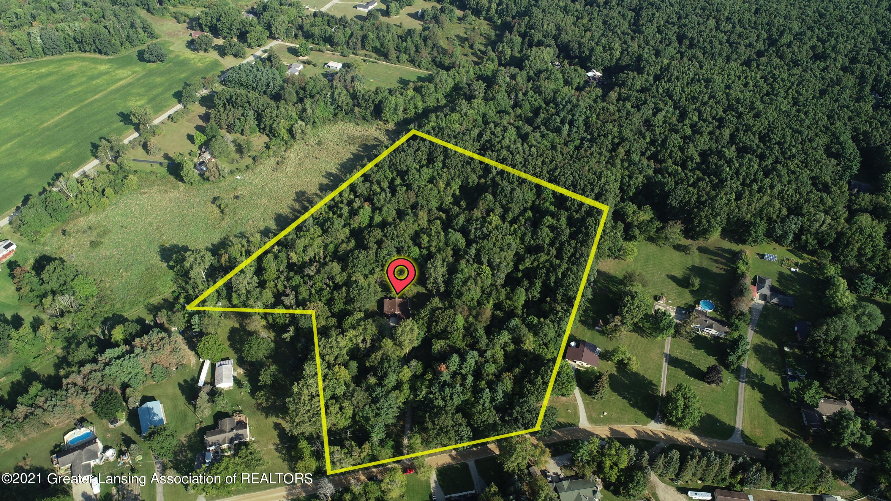 9224 Warner Road Haslett, MI 48840 - Photo 41 of 44 DJI_0012withpin