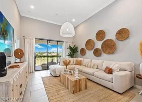 9397 Pocida Court, Unit 203 Naples, FL 34119 - Photo 25 of 32 a living room with furniture and a large window