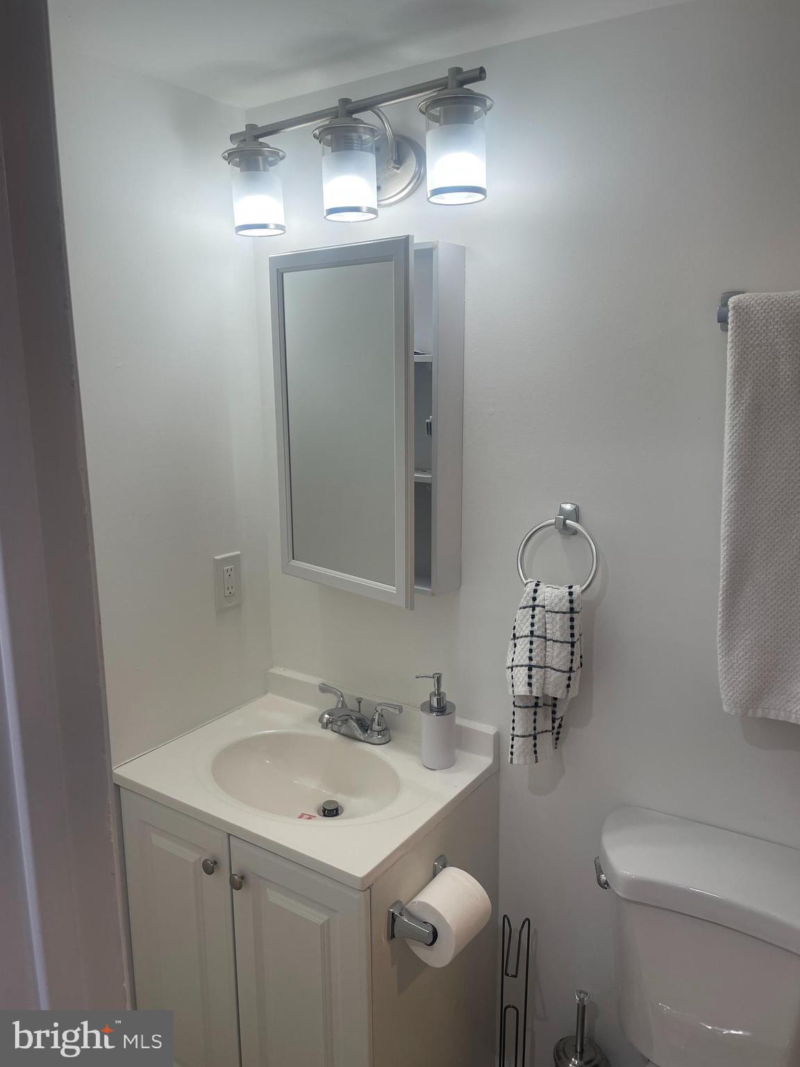 906 I Street Southeast, Unit 1 Washington, DC 20003 - Photo 12 of 19 a bathroom with a sink toilet and vanity