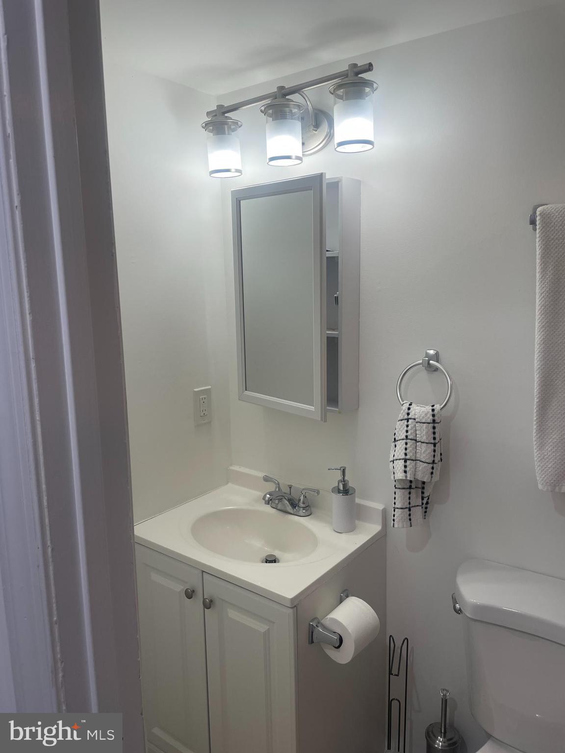 906 I Street Southeast, Unit 1 Washington, DC 20003 - Photo 10 of 19 a bathroom with a sink and mirror