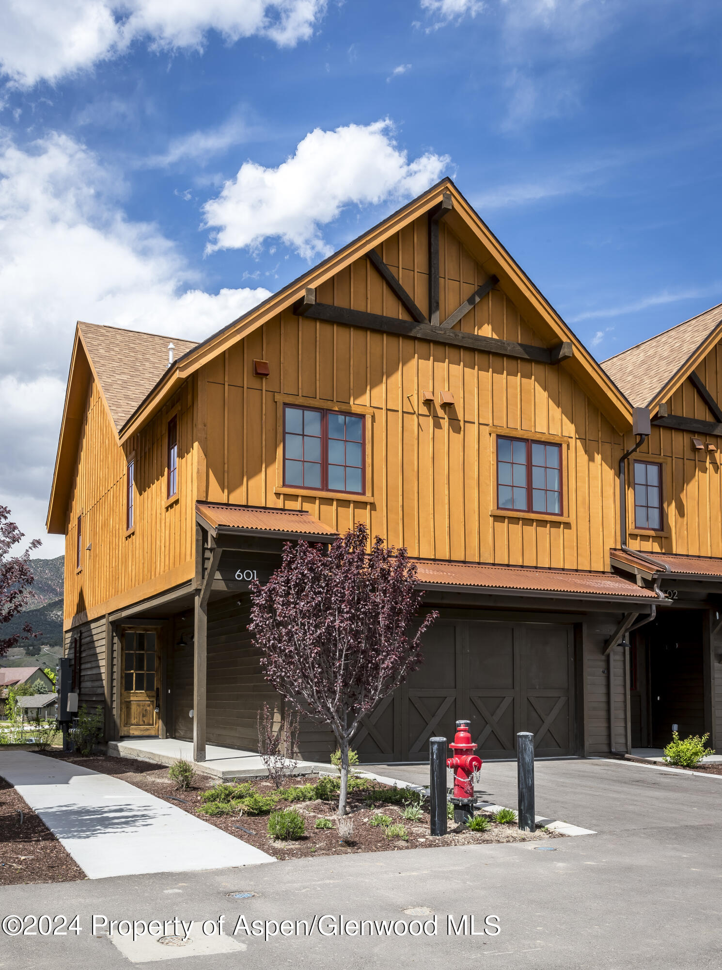 a front view of a house