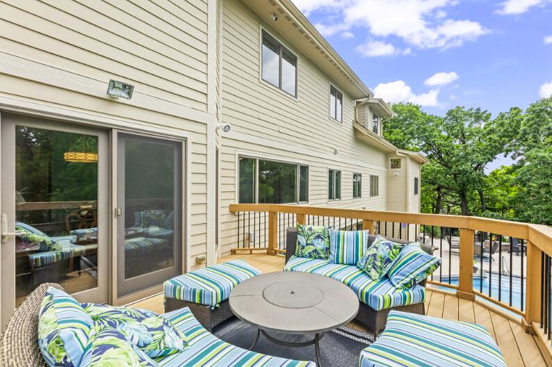 205 Kummrow Court Wales, WI 53183 - Photo 50 of 67 Deck off kitchen overlooking pool