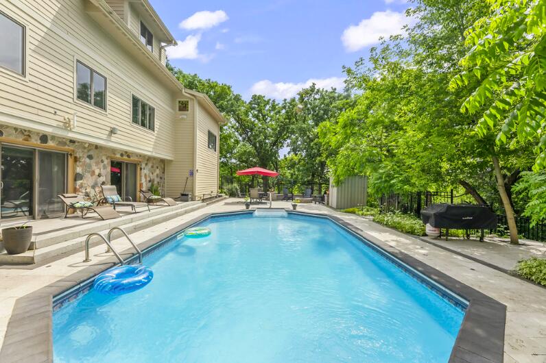 205 Kummrow Court Wales, WI 53183 - Photo 60 of 66 Beautiful Upadted Travertine Pool Patio