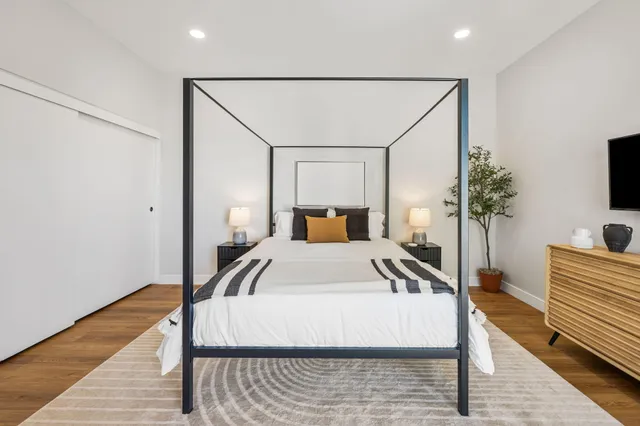 a view of city and mountain