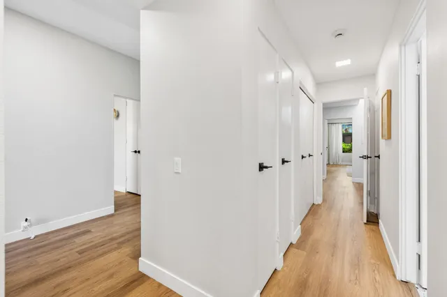 a view of a city with a lake