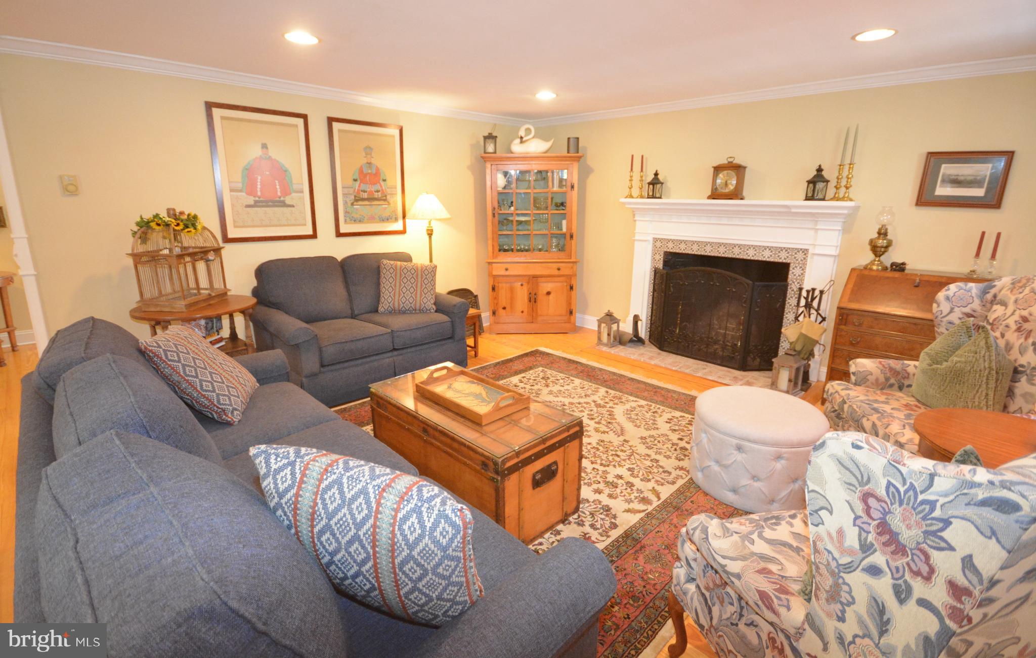 106 Grace Street St. Michaels, MD 21663 - Photo 20 of 57 a living room with furniture and a fireplace