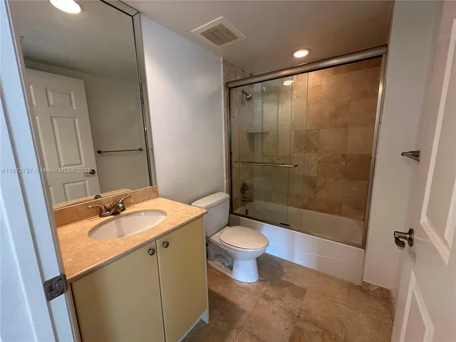 a front view of a multi story building