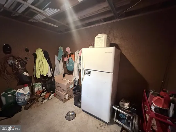 a view of storage and utility room with toys