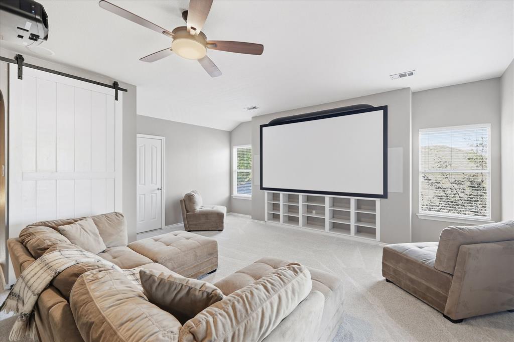 4136 Ellenboro Lane Fort Worth, TX 76244 - Photo 22 of 40 120 inch screen and projector included.