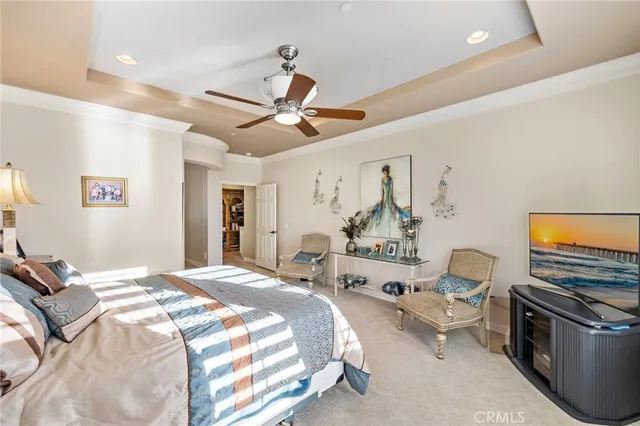 an aerial view of residential building and ocean