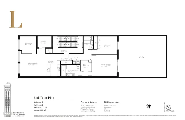 $3,380,000 | 21 West 17th Street, Unit 2 | Flatiron