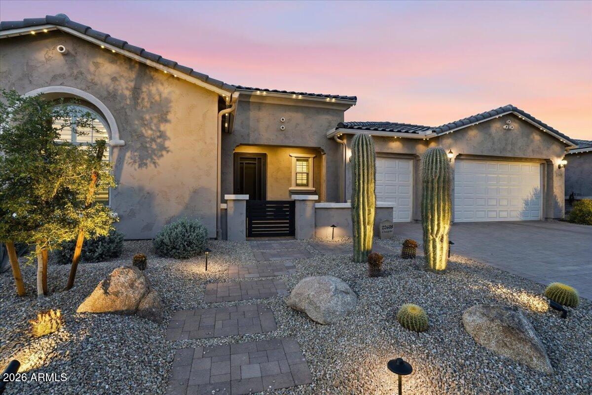 22608 East Stacey Road Queen Creek, AZ 85142 - Photo 3 of 83 a view of a house with backyard and sitting area