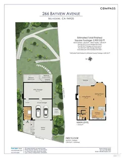 $4,377,000 | 266 Bayview Avenue, Belvedere, CA 94920