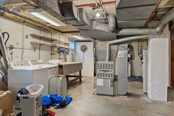 a view of storage and utility room