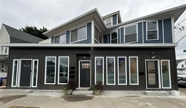 a front view of a house