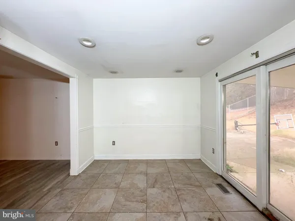 a view of an empty room