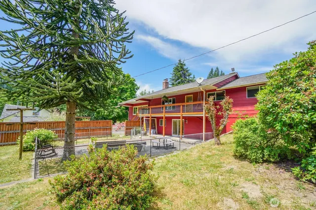 an outdoor space with patio