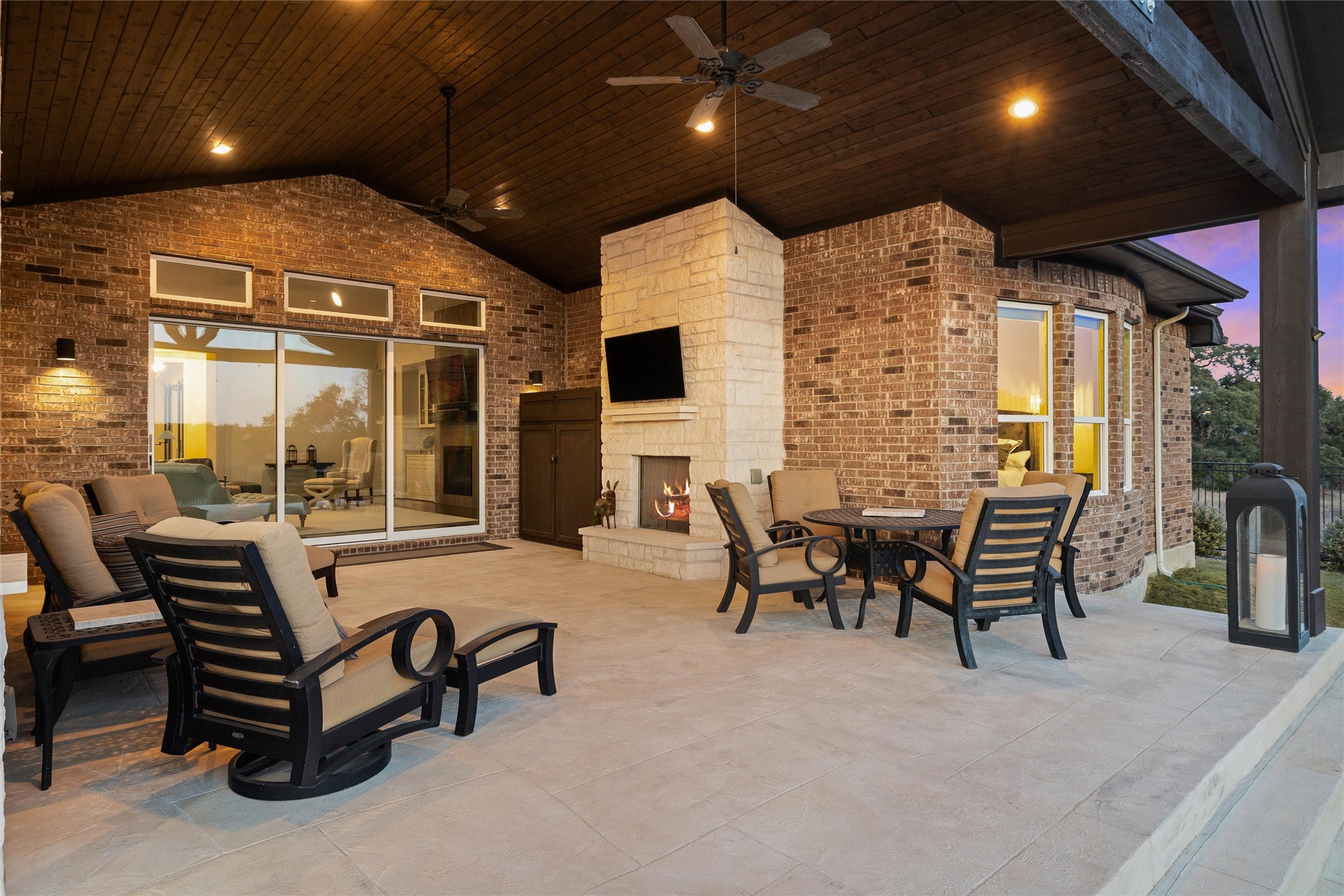 479 Crosswater Lane Dripping Springs, TX 78620 - Photo 32 of 40 a dining room with furniture and a floor to ceiling window