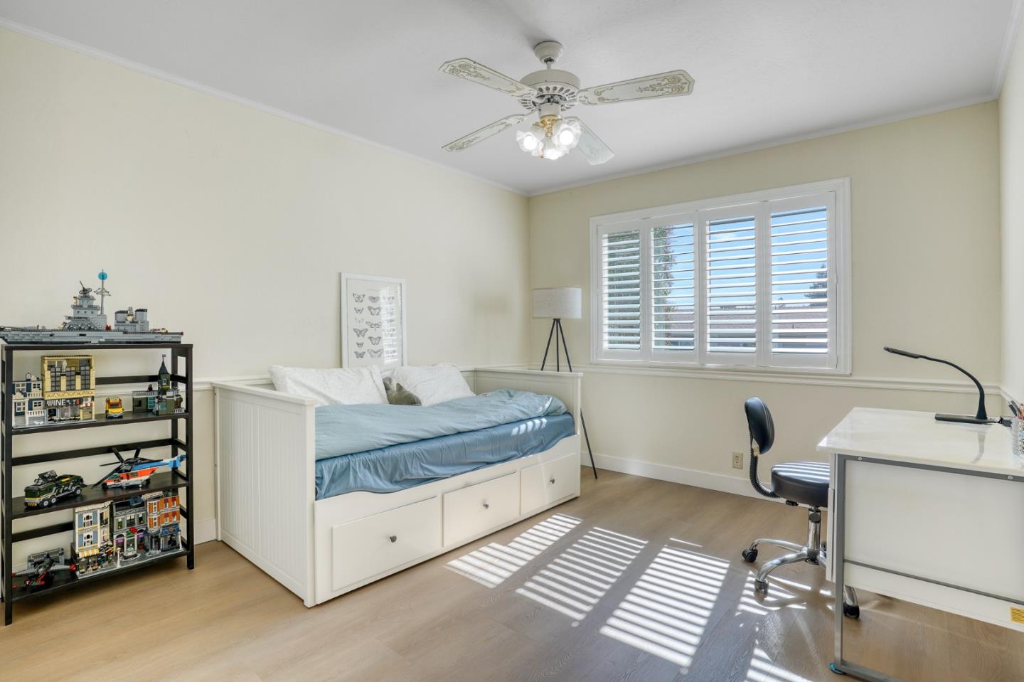 3368 Camarones Place San Ramon, CA 94583 - Photo 10 of 27 a bedroom with a bed and a chandelier