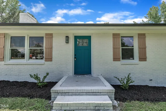 a front view of a house