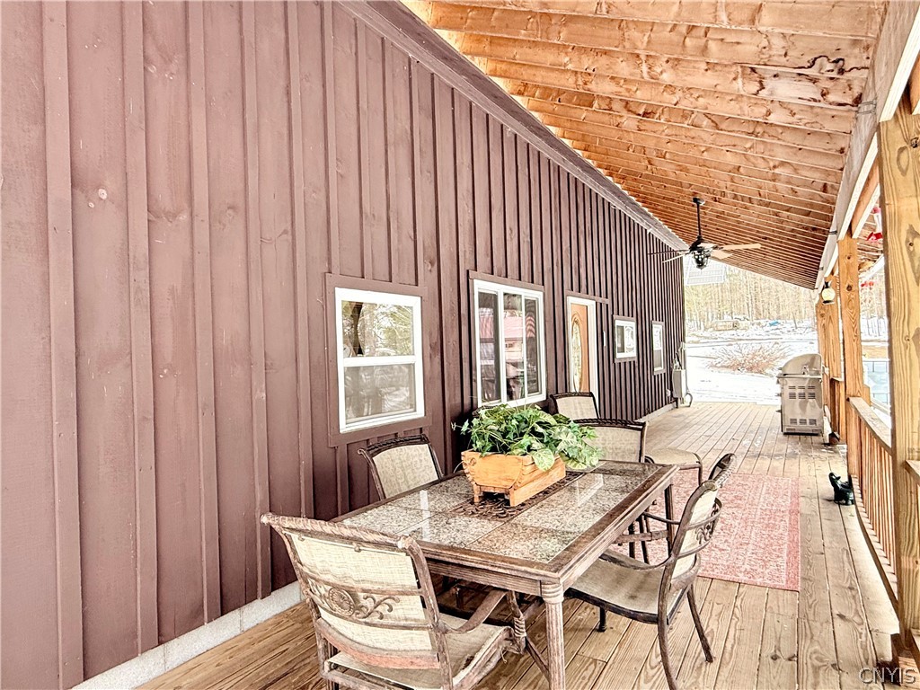 9689 Erie Canal Road Croghan, NY 13327 - Photo 3 of 50 HUGE front porch!