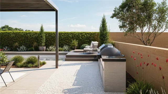 a view of outdoor space with seating area