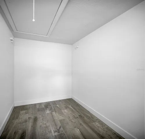 a view of an empty room