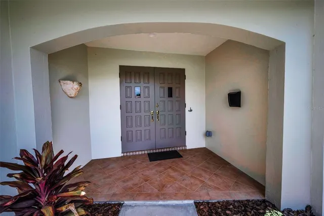 a view of front door