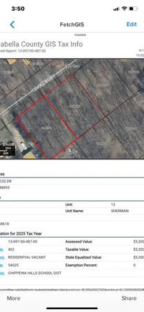 $13,000 | 7813-7831 Wilderness Drive, Weidman, MI 48893