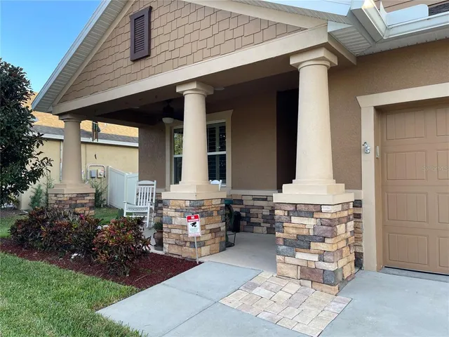 a view of house with patio