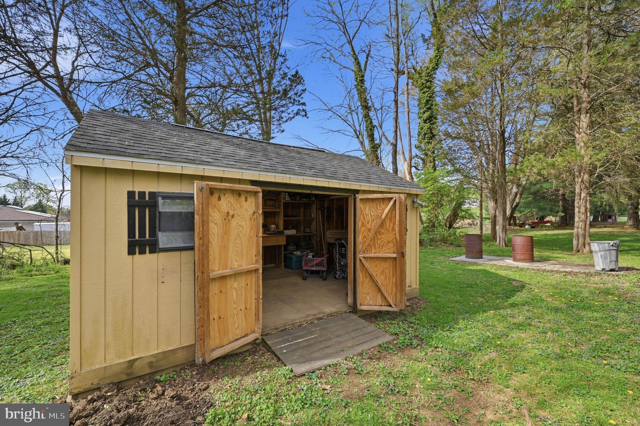 1814 Marymont Road Silver Spring, MD 20906 - Photo 37 of 44 large shed has electricity and workbench