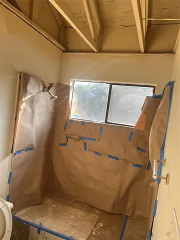 a view of a building with an outdoor space