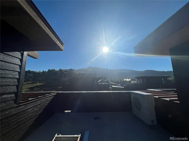 a view of city and mountain