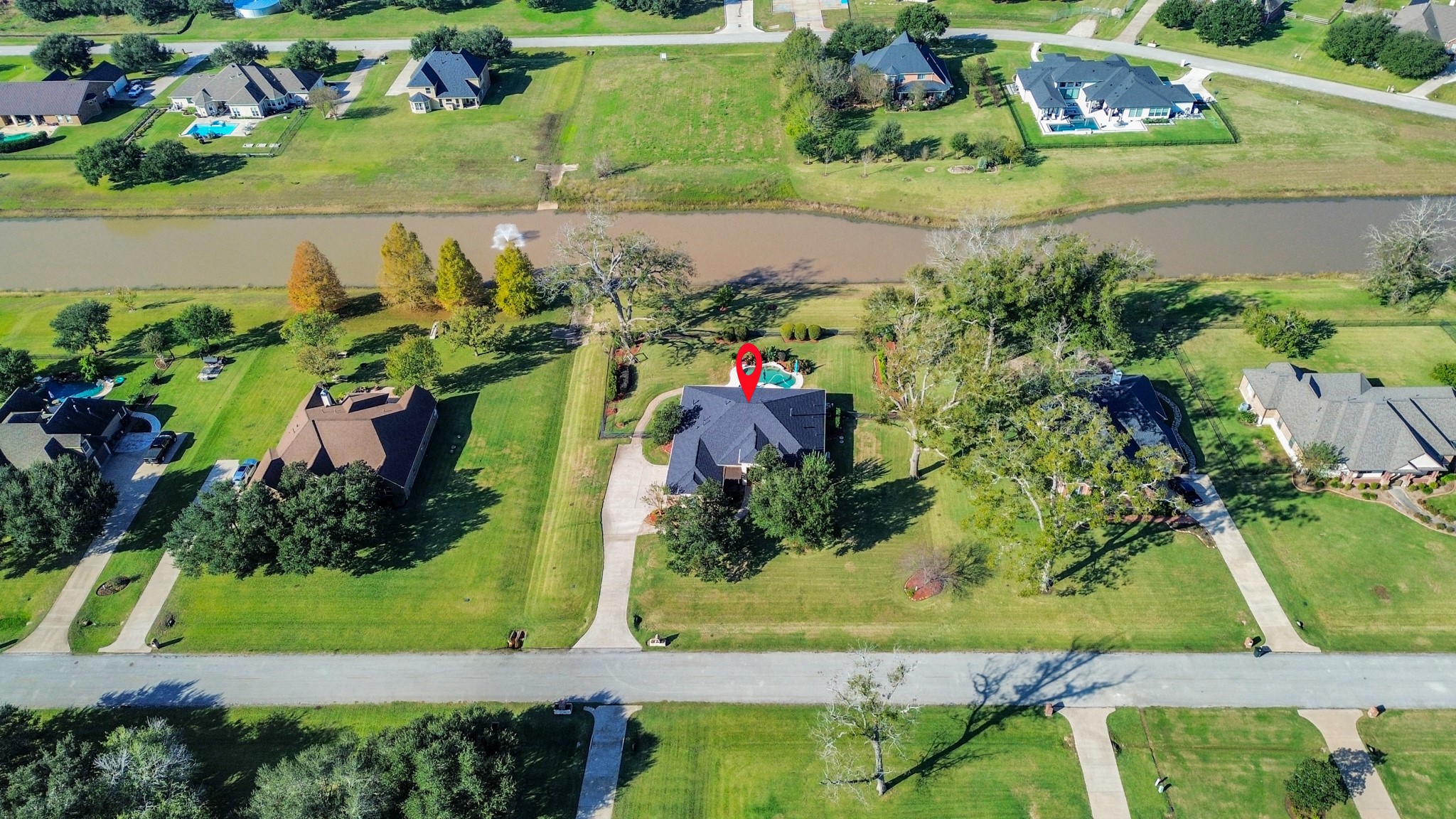 3511 River Bend Drive Rosenberg, TX 77471 - Photo 3 of 50 Aerial shot illustrating the property’s placement on the land