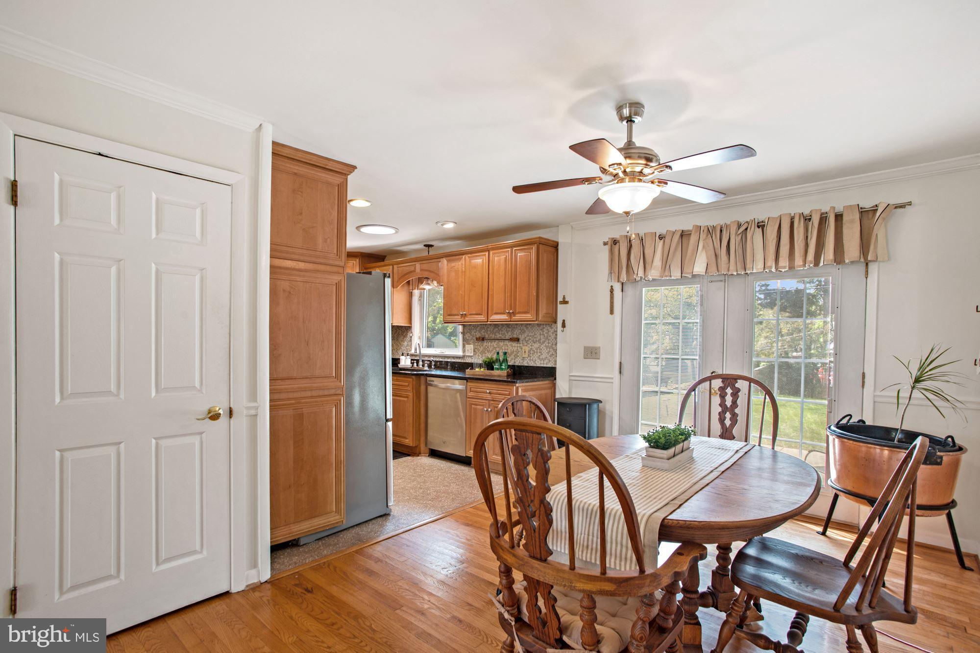 Dining room and view of kitchen
