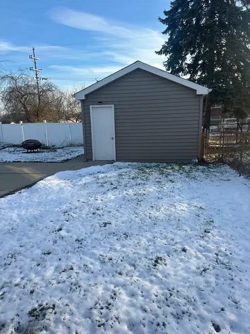 a backyard of a house